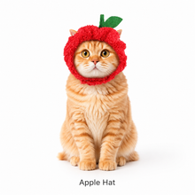 Load image into Gallery viewer, Cute Fruit &amp; Vegetable Pet Hat Collection Banana Corn Peach Apple Cat Costume Hat for Cats &amp; Small Dogs