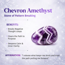 Load image into Gallery viewer, Cycle Breaker - Chevron Amethyst Point of Transformation