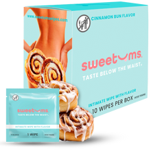 Load image into Gallery viewer, Cinnamon Bun Flavored Intimate Wipes