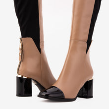 Load image into Gallery viewer, The Verona Cream Leather Knee High Women Boot