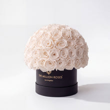 Load image into Gallery viewer, Classic Black Superdome Box | White Roses