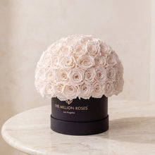 Load image into Gallery viewer, Classic Black Superdome Box | White Roses