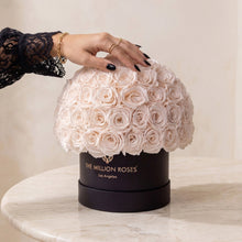 Load image into Gallery viewer, Classic Black Superdome Box | White Roses