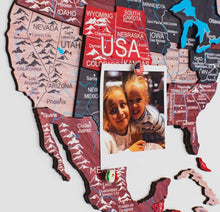 Load image into Gallery viewer, 3D Wooden World Map Cliff