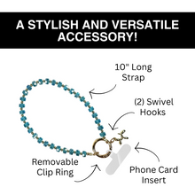 Load image into Gallery viewer, Clip &amp; Go Beaded Wristlet Bedazzled Collection