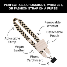 Load image into Gallery viewer, Clip &amp; Go Strap w/Zippered Pouch Chevron