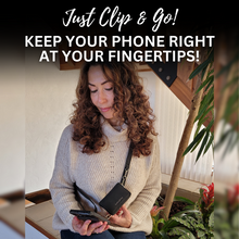 Load image into Gallery viewer, Clip &amp; Go Strap w/Pouch Brushed Vegan Leather