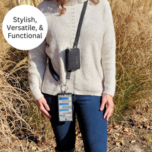 Load image into Gallery viewer, Clip &amp; Go Strap w/Pouch Brushed Vegan Leather