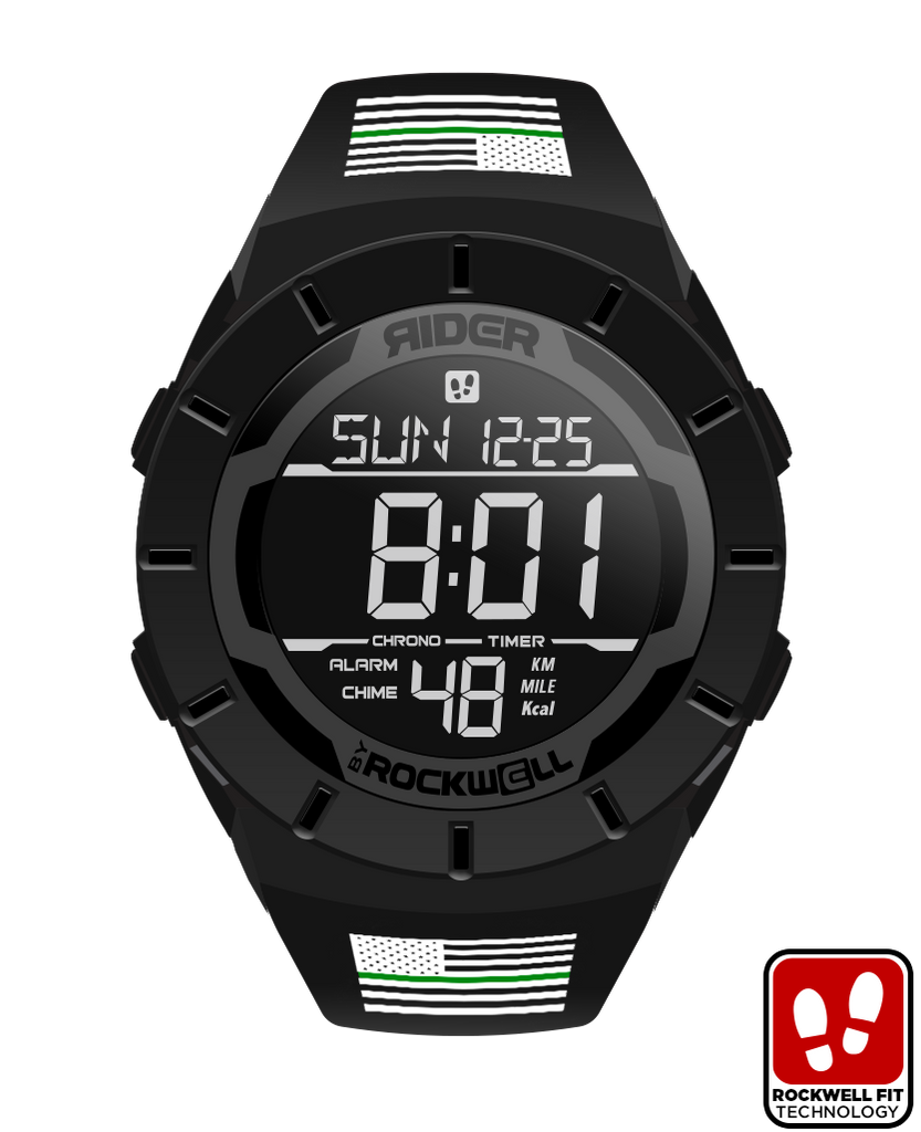 Coliseum Fit™ Thin Green Line - Freedom Edition (Phantom Black) Watch
