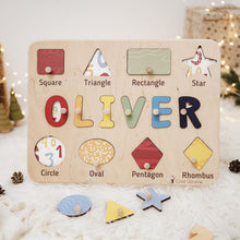 Load image into Gallery viewer, Colorful Shape Name Board