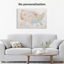 Load image into Gallery viewer, Wooden Canvas USA Map -  Colorful
