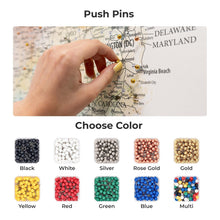 Load image into Gallery viewer, Wooden Canvas USA Map -  Colorful