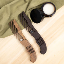 Load image into Gallery viewer, Wooden Beard Comb – Best Dad Ever