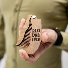 Load image into Gallery viewer, Wooden Beard Comb – Best Dad Ever