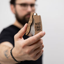 Load image into Gallery viewer, Wooden Beard Comb – Best Dad Ever