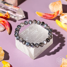 Load image into Gallery viewer, The Empath’s Cord Cutter – Black Moonstone Bracelet