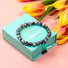 Load image into Gallery viewer, The Empath’s Cord Cutter – Black Moonstone Bracelet