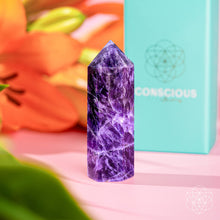 Load image into Gallery viewer, Cycle Breaker - Chevron Amethyst Point of Transformation