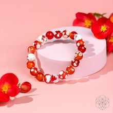 Load image into Gallery viewer, Feminine Force – Carnelian Orca Agate Bracelet