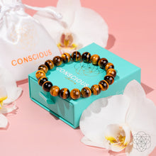 Load image into Gallery viewer, Built to Win – 7A Grade Tiger’s Eye Bracelet
