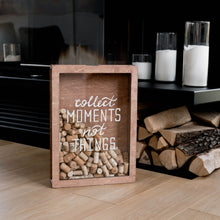 Load image into Gallery viewer, Wine Cork Box – Collect Moments, Not Things