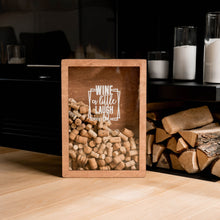 Load image into Gallery viewer, Wine Cork Box – Wine a Little, Laugh a Lot