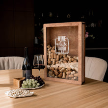Load image into Gallery viewer, Wine Cork Box – Wine a Little, Laugh a Lot