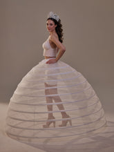 Load image into Gallery viewer, Crinoline Petticoat Skirt ,Hoop Skirt for Ball Gown,  Wedding &amp; Quinceañera Underskirt