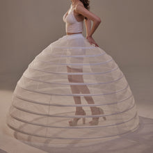 Load image into Gallery viewer, Crinoline Petticoat Skirt ,Hoop Skirt for Ball Gown,  Wedding &amp; Quinceañera Underskirt