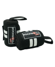 Load image into Gallery viewer, Rockwell Fit™ Wrist Wraps - 24 inch (Black/White)
