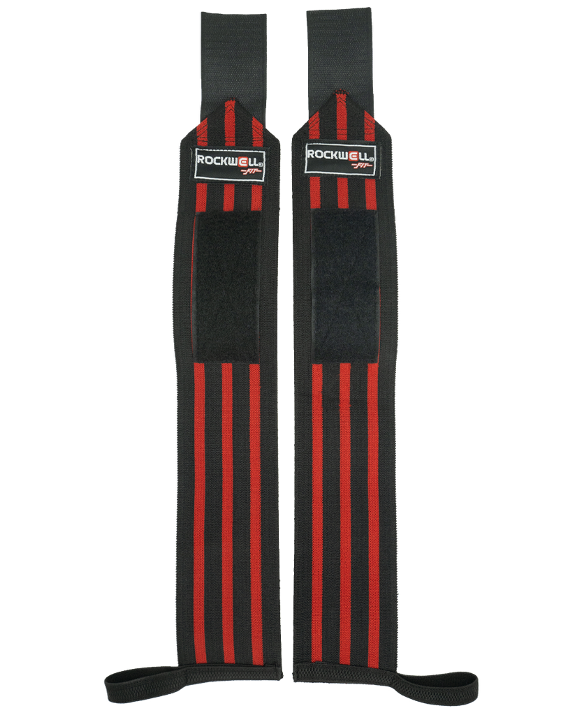 Rockwell Fit™ Wrist Wraps - 18 inch (Black/Red)