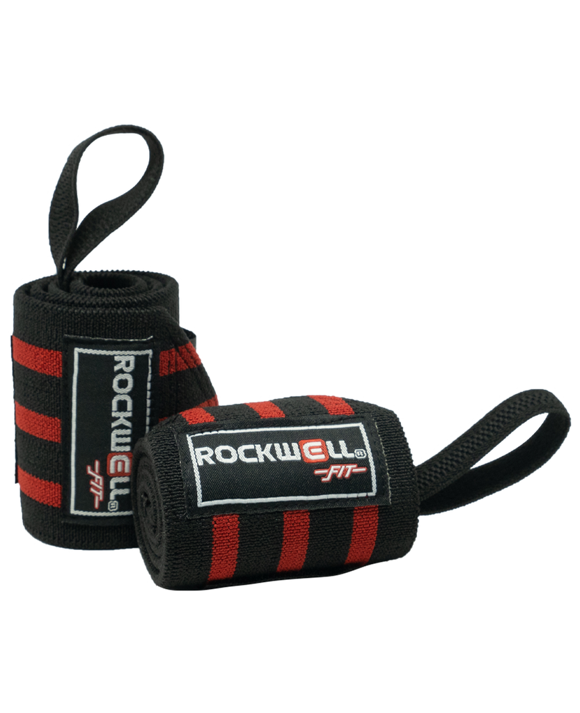 Rockwell Fit™ Wrist Wraps - 18 inch (Black/Red)