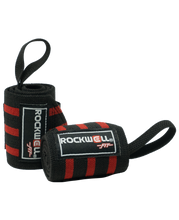 Load image into Gallery viewer, Rockwell Fit™ Wrist Wraps - 18 inch (Black/Red)