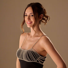 Load image into Gallery viewer, Crystal Body Jewelry Chain - Rhinestone Bra Top - Beaded Bralette