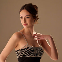 Load image into Gallery viewer, Crystal Body Jewelry Chain - Rhinestone Bra Top - Beaded Bralette