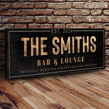 Load image into Gallery viewer, Custom Bar &amp; Lounge Sign