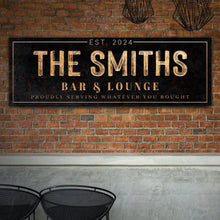 Load image into Gallery viewer, Custom Bar &amp; Lounge Sign