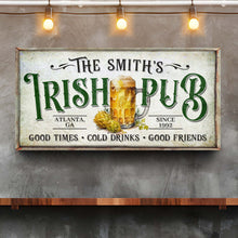 Load image into Gallery viewer, Custom Irish Pub Bar Sign II