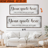 Upgrade Your 20x60 Inches 'Custom Quote' Canvas To 24x72 Inches