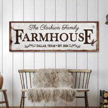 Load image into Gallery viewer, Custom Vintage Rust Farmhouse Sign