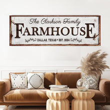 Load image into Gallery viewer, Custom Vintage Rust Farmhouse Sign
