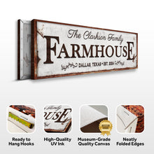 Load image into Gallery viewer, Custom Vintage Rust Farmhouse Sign