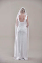 Load image into Gallery viewer, Bridal Veil, Veil with Pearls, One Layer Wedding Veil, Veil with Rhinestone-D180