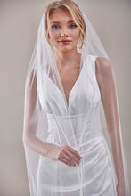 Load image into Gallery viewer, Elegant Beaded Wedding  Veil-D205R
