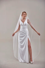 Load image into Gallery viewer, Elegant Beaded Wedding  Veil-D205R