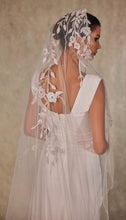 Load image into Gallery viewer, Flower Embroideried Wedding Veil- D230