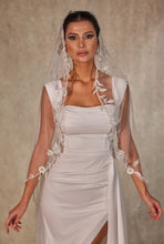 Load image into Gallery viewer, Flower Embroideried Wedding Veil- D230