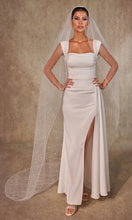 Load image into Gallery viewer, Pearl Wedding Veil, Cathedral Veil- D238