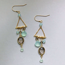 Load image into Gallery viewer, Smoky Quartz Chandie Earrings