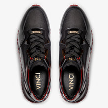 Load image into Gallery viewer, The Rialto Black &amp; Red Patent Leather Men Sneaker
